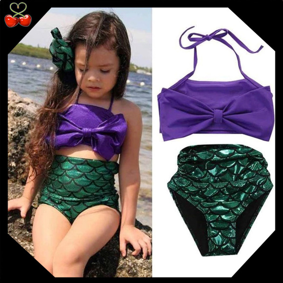 Mary's Cherries Boutique Other - 🍒NEW 5T two-piece mermaid🧜‍♀️swimsuit